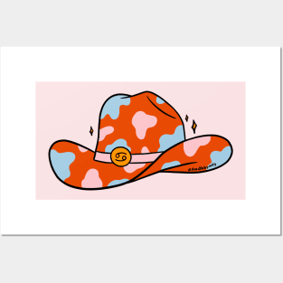 Cancer Cowboy Hat Posters and Art